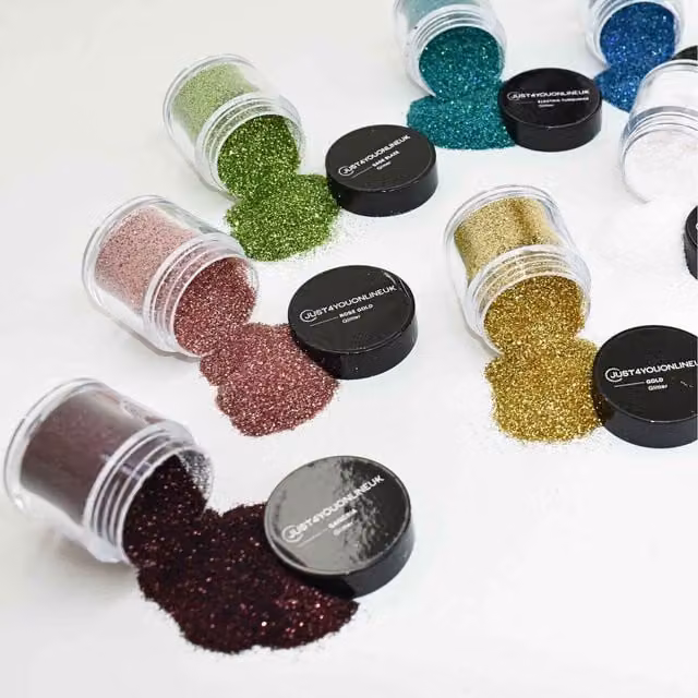 Just4youonlineUK Assorted Multicolour and Gold Glitters for Resin