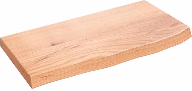 Berkfield Home Rustic Oak Wall Shelf, Brown, W: 60 cm, D: 30 cm, H: 4 cm