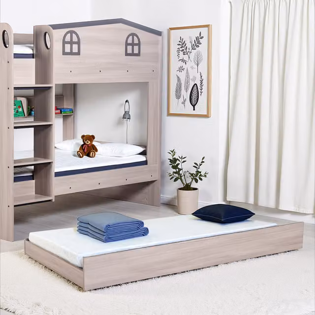 Seconique Hector Two-Level Bunk Bed in Ash Grey