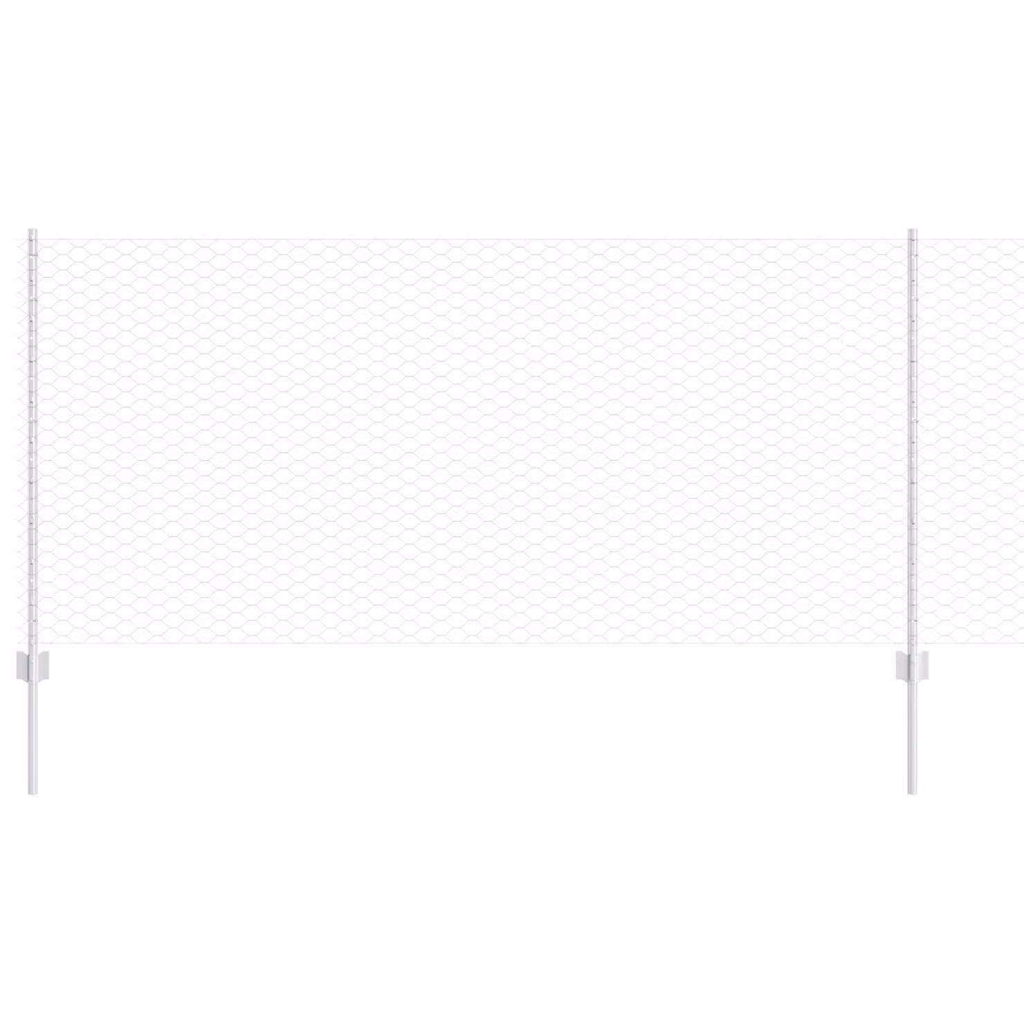 Berkfield Home 10-Piece Galvanised Steel U-Channel Fence Posts in Silver, Height: 100 cm – 2