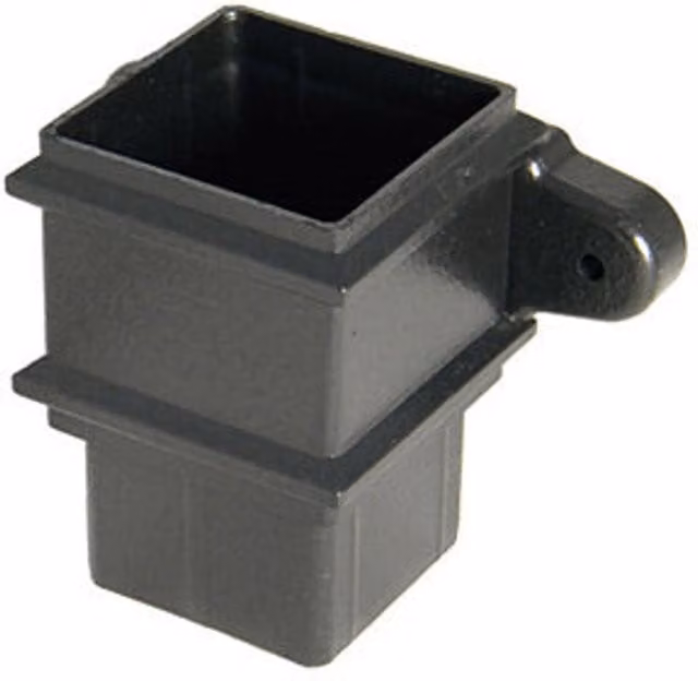 FloPlast Cast Iron Effect 65mm Square Pipe Socket PVC-u RSS2