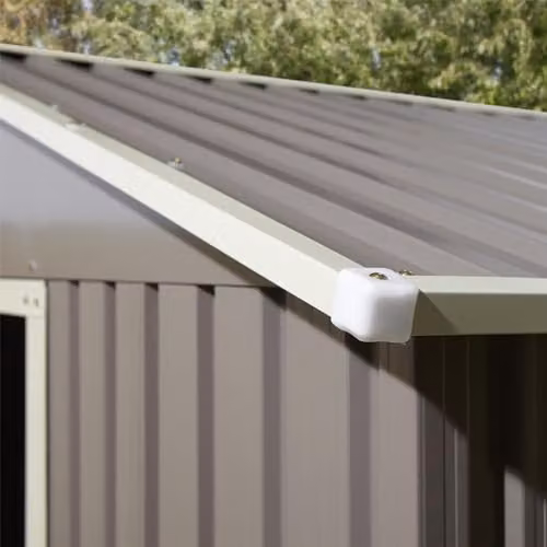 Rowlinson Trentvale Metal Apex Shed in Grey, W: 321 cm, D: 241 cm, H: 205 cm – 3