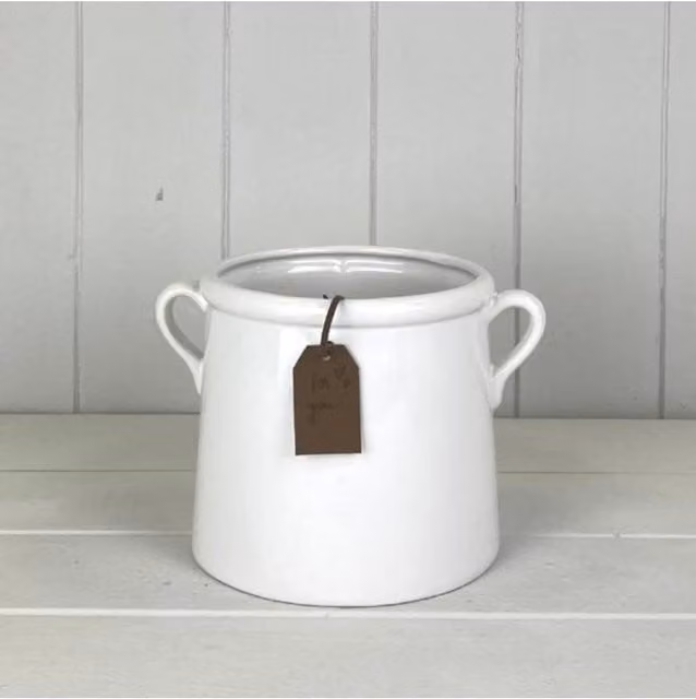 KDMD White Charming For You Ceramic Vase