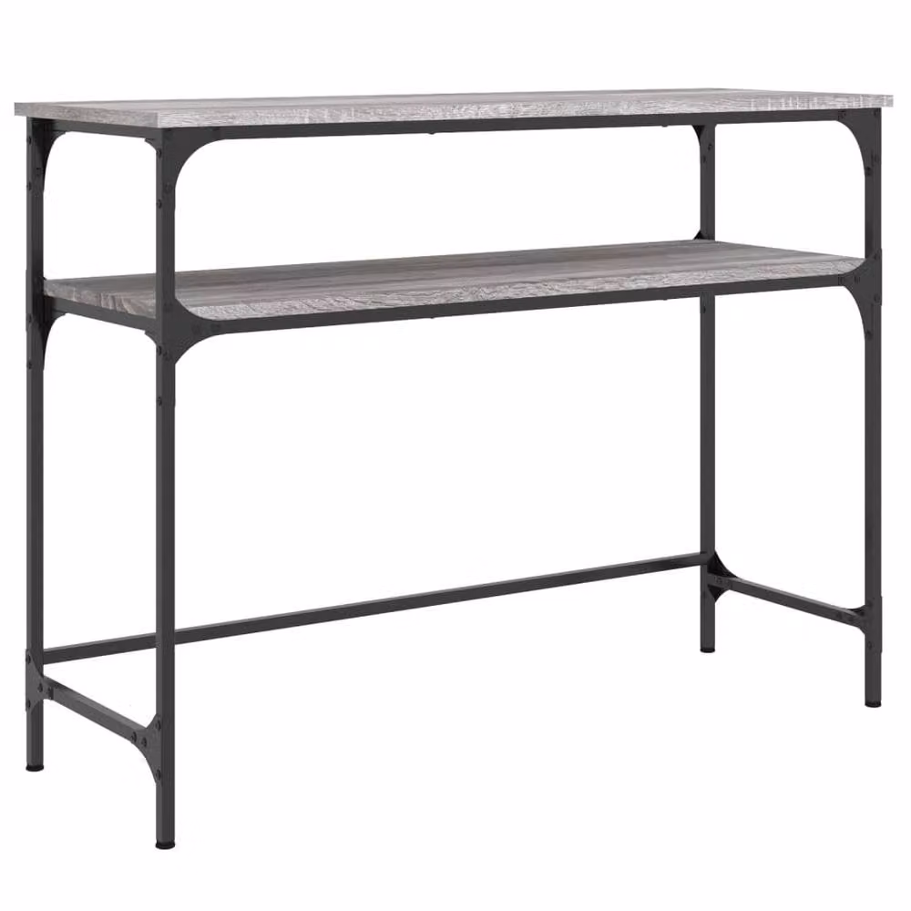 Berkfield Home Decorative Console Table in Grey Sonoma, W/D/H: 100 x 35.5 x 75 cm – 2