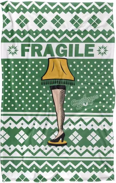 LOGOVISION A Christmas Story Fragile Super Soft Silky Feel Fleece Blanket, Multicolour, 91.44 x 147.32 cm – 5
