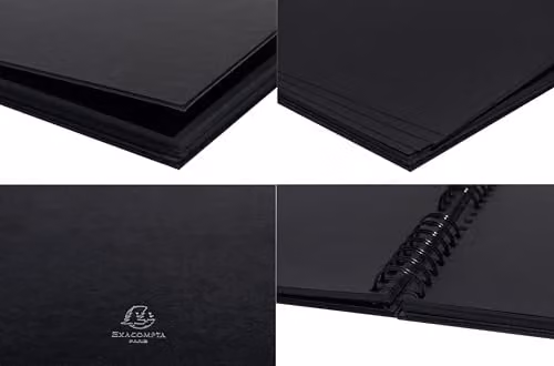 Exacompta Black and Gold Spiral Scrapbooking Photo Album with 70 Paper Pages – 5