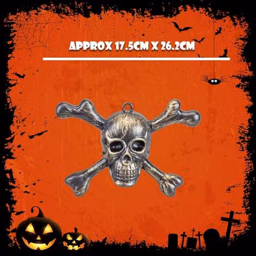 VFM e-Store Gold Skull and Crossbones Halloween Wall Decorations – 4