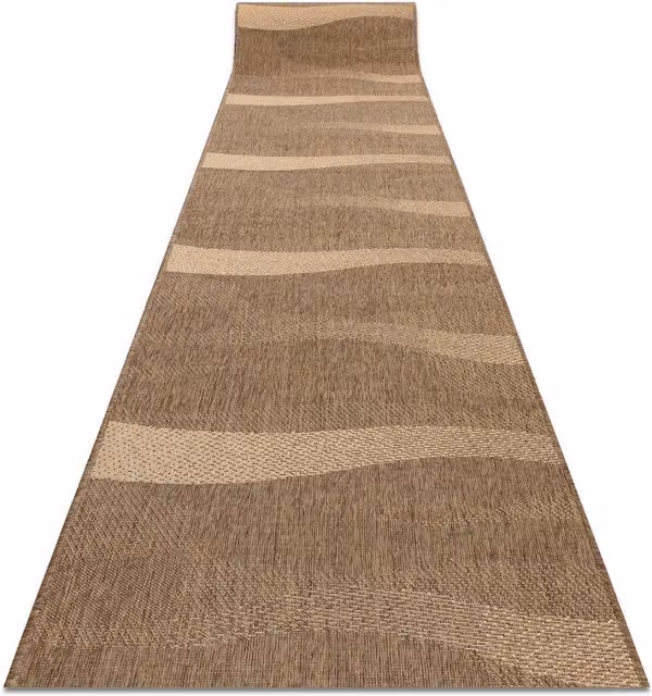 RugsX Floorlux Sisal Runner in Brown, W: 70 cm, L: 320 cm – 1
