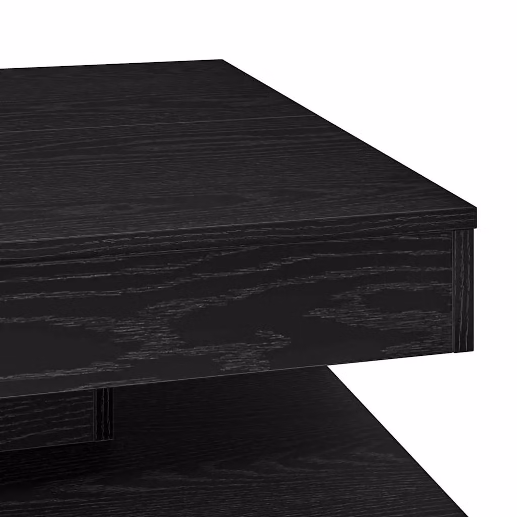 Berkfield Home Modern Black Rotating Square Coffee Table W/D/H: 70 x 70 x 34.5 cm – 5