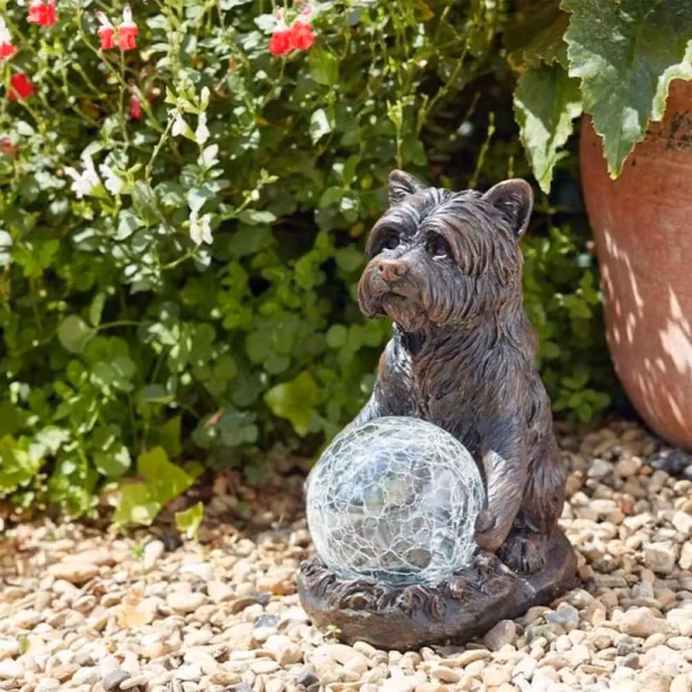 Marco Paul Multicolour Solar Powered Dog Garden Ornament – 3