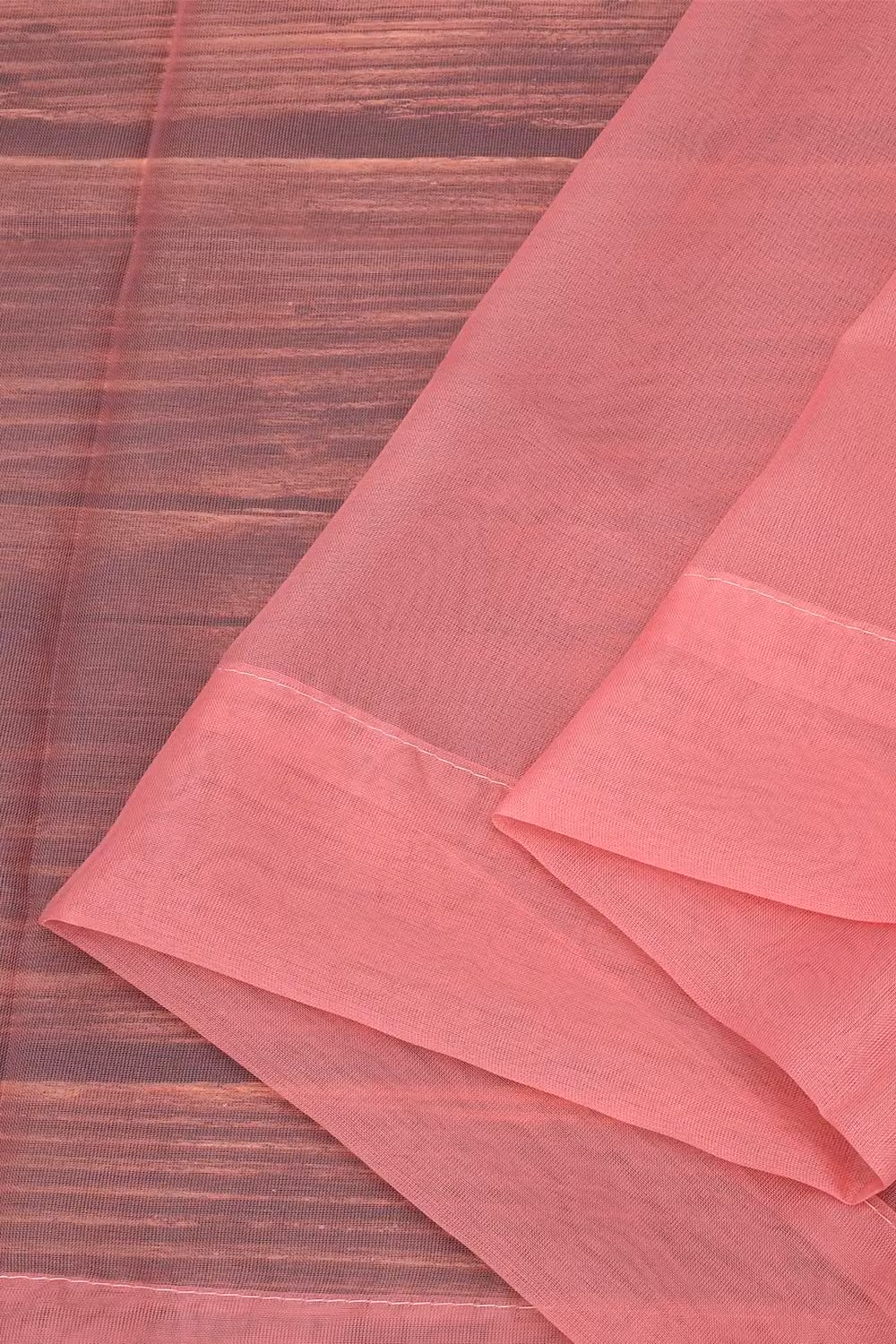 Neel Blue Semi-Transparent Voile Curtain Pair in Light Pink, 2 Panels, Width: 142 cm, Drop: 229 cm – 3