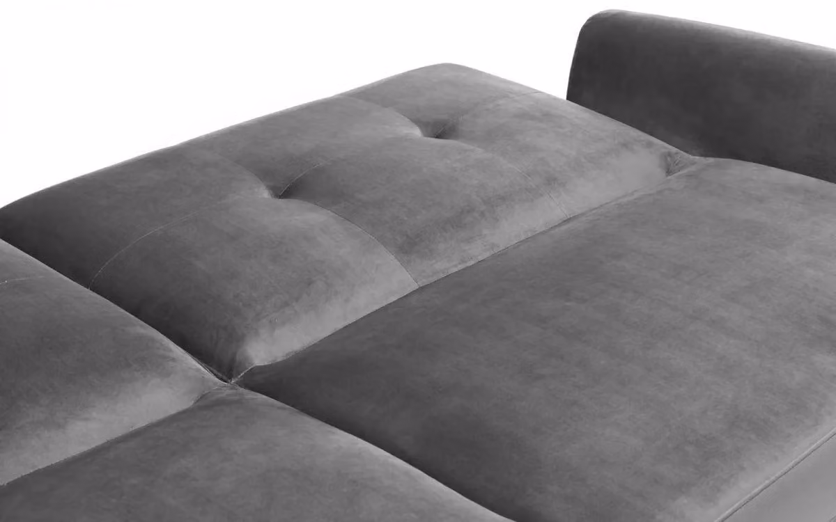 Ashfield Grey Velvet 2 Seater Click Clack Sofa Bed – 4