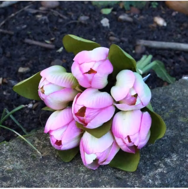 KDMD Tulip Bunch in Pink, 2 Pack – 1