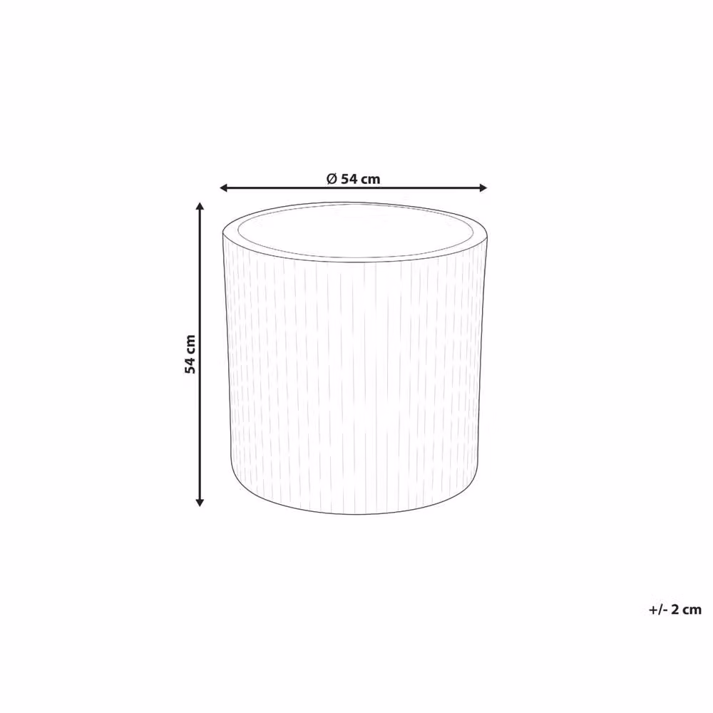 Wyld and Coco Grey Ribbed Outdoor Plant Pot, 55cm – 4