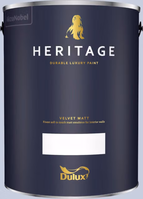 Dulux Trade Heritage Matt Dispersion Paint in Lavender Grey, 5 l