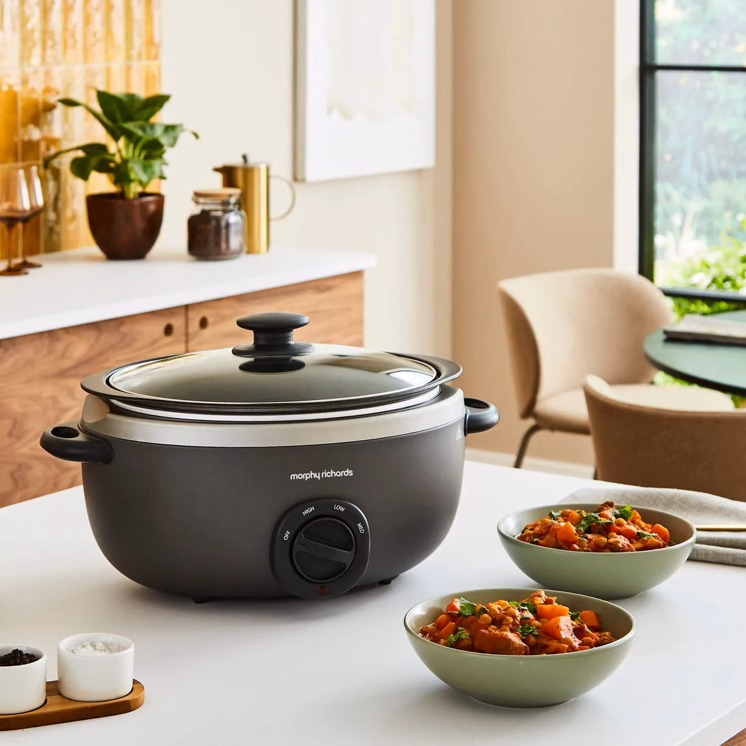 Morphy Richards Sear & Stew Oval Slow Cooker, 6.5L, Silver – 4