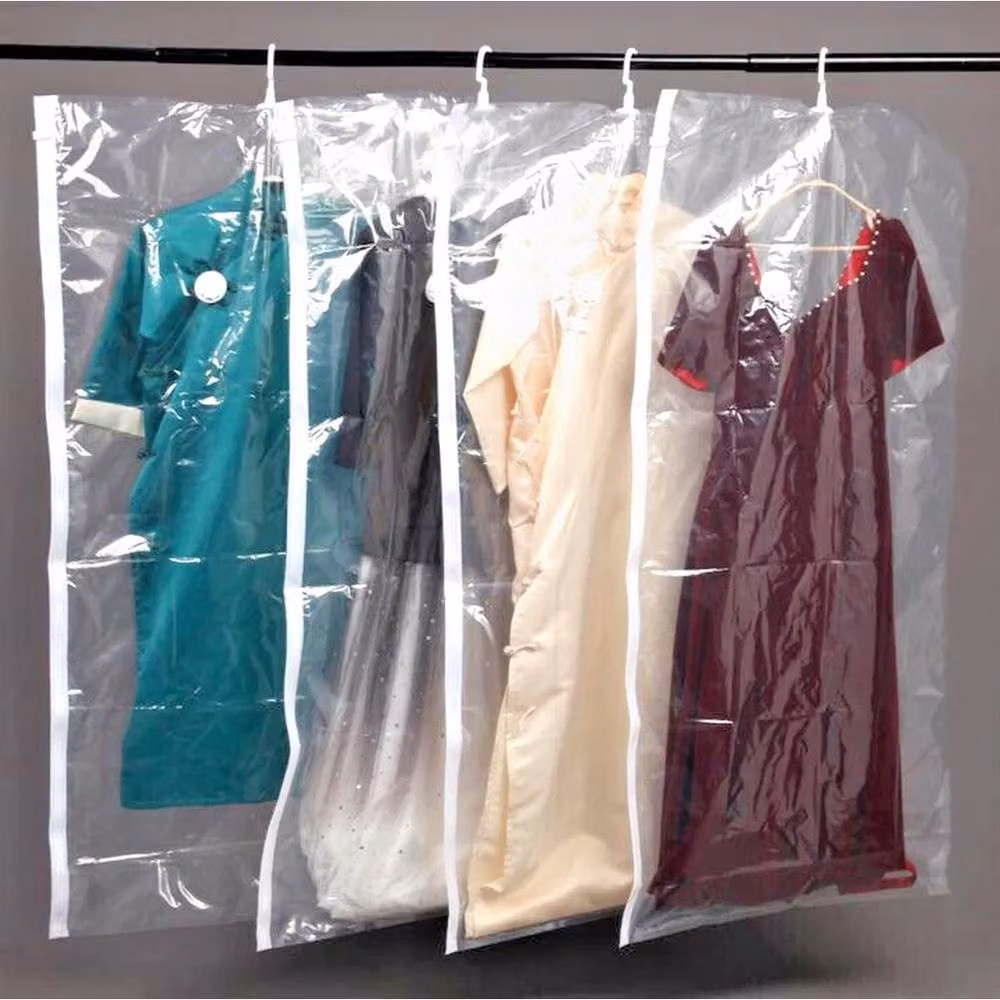 NESTLUNE 4-Piece Hanging Vacuum Storage Bag Set in Transparent Plastic – 2