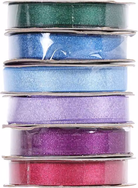 Art Studio Multicolour Glitter Satin Ribbon