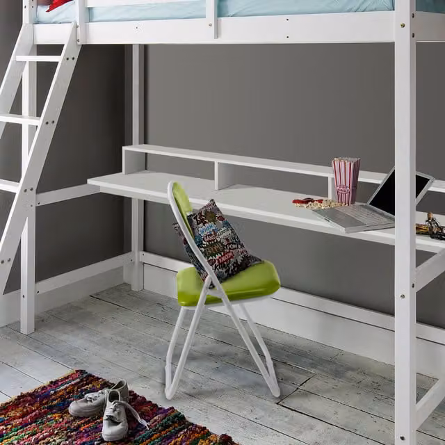 Noa and Nani Thea Writing Desk for High Sleeper Cabin Bed, White