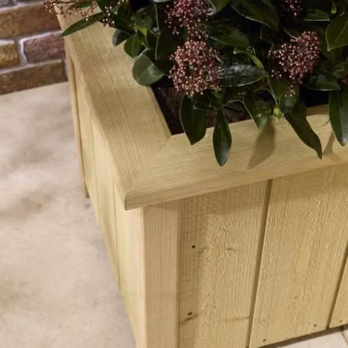 Rowlinson Signature Heritage Three Tier Corner Planter in Light Brown, W/D/H: 79 x 79 x 78 cm – 3