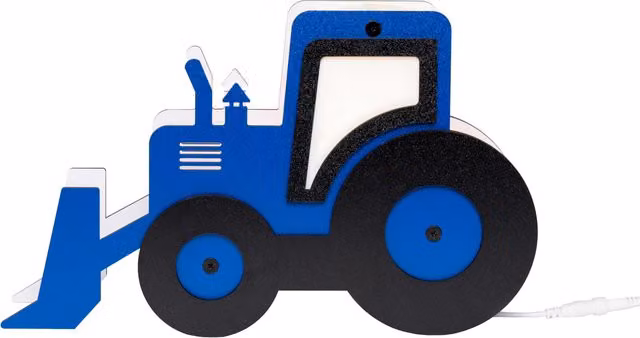 Litecraft Glow Tractor LED Table Lamp in Blue and Black