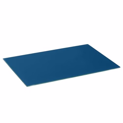 Harbour Housewares Blue Glass Rectangular Chopping Board, W: 50 cm x D: 40 cm