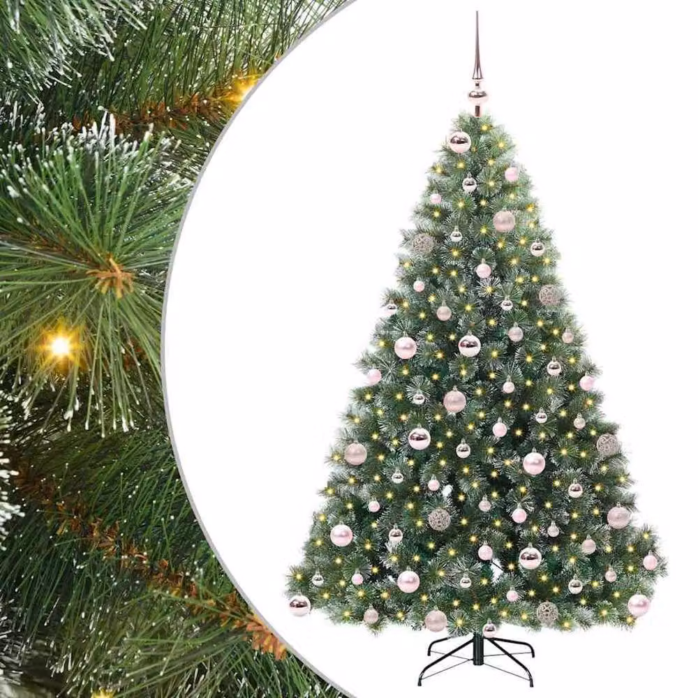 Berkfield Home Artificial Green Christmas Tree with 300 LEDs, Height: 180 cm – 2