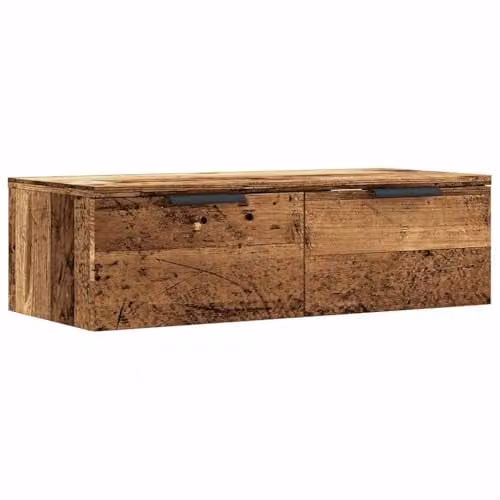 vidaXL Rustic Wall Cabinet in Old Wood Brown, W/D/H: 68 x 30 x 20 cm – 1
