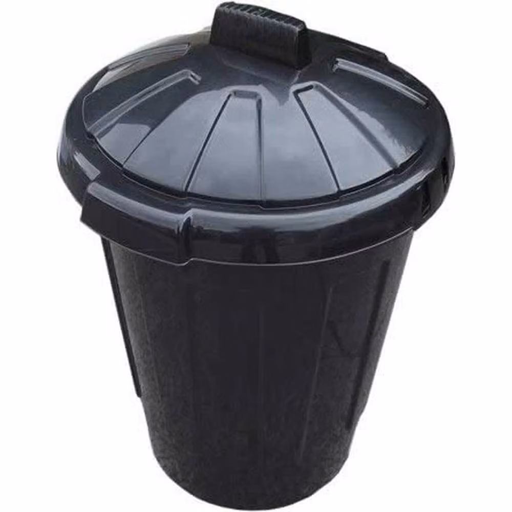 FLAVORA 3-Piece Garden Animal Feed Storage Bins with Lids, Black – 2