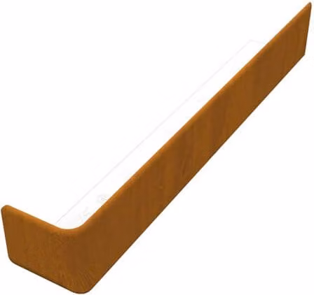 Freefoam Golden Oak PVC External Corner Fascia Board, Width: 30 cm