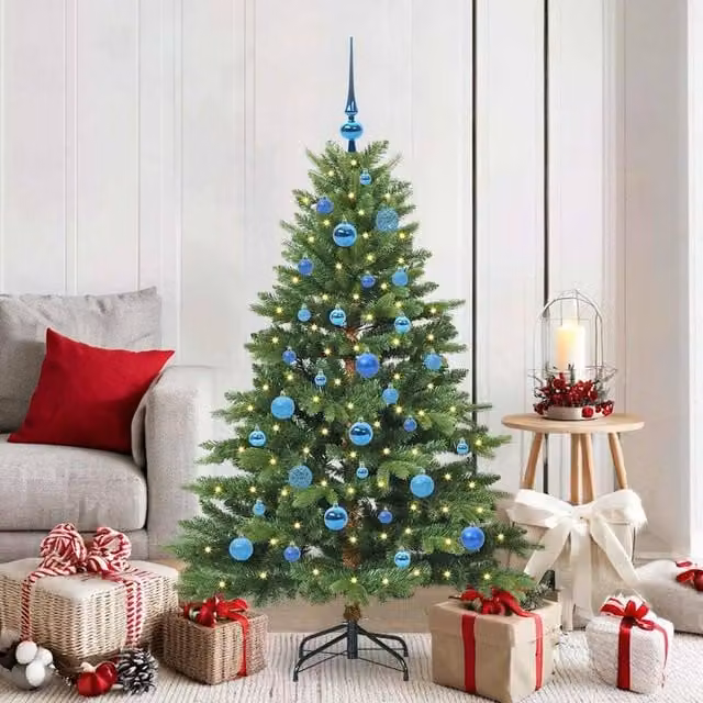 Berkfield Home Artificial Green Christmas Tree with 150 LEDs, Height: 150 cm