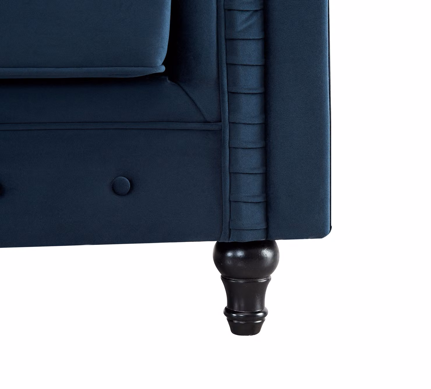 Home Detail Chesterfield 3 Seater Velvet Sofa in Blue – 4