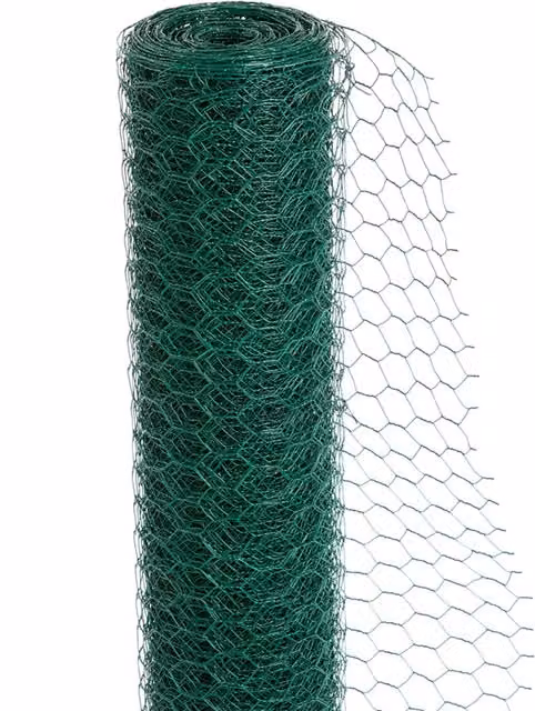 Actiaspet Green PVC Coated Galvanised Steel Wire Mesh Fencing, Height: 25 cm