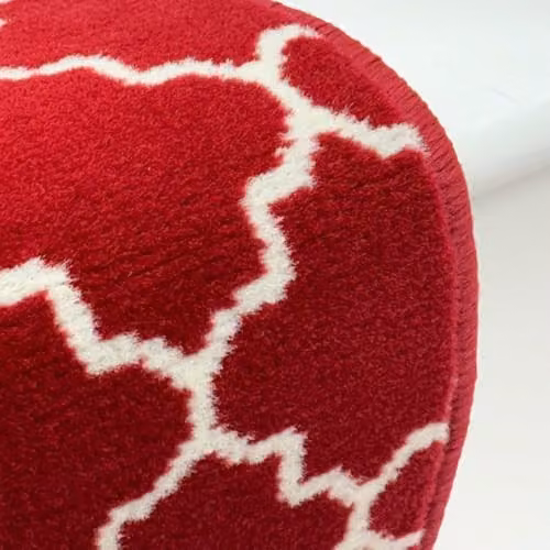 runrug Avanti Stair Runner Carpet in Red, W: 60 cm, L: 630 cm – 7