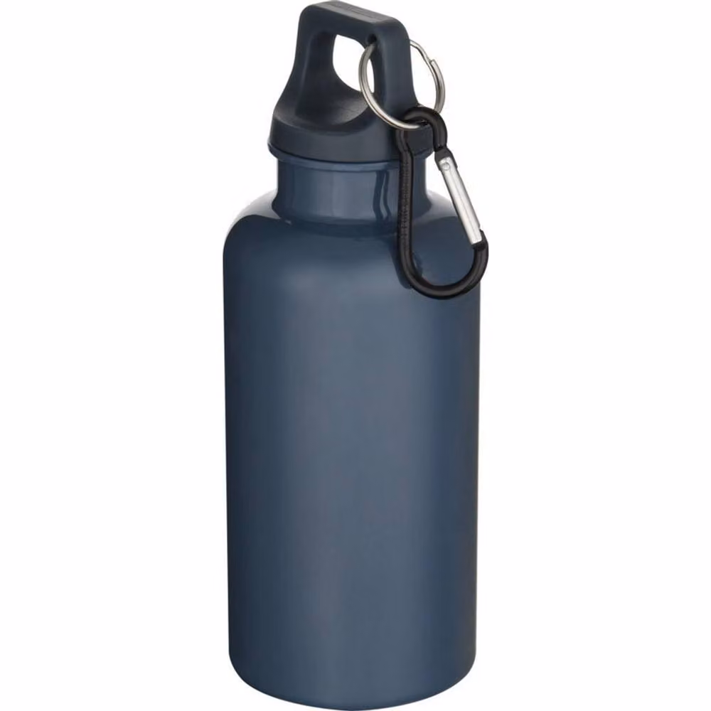 Floso Oregon Solid Plastic Water Bottle with Carabiner Clip, Blue, 400 ml – 2