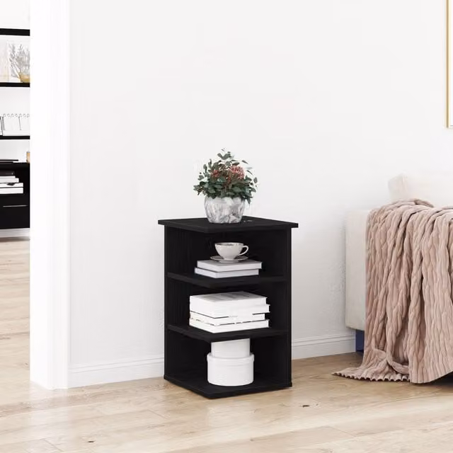 Berkfield Home Black Oak Side Cabinet, W/D/H: 35 x 35 x 55 cm – 1