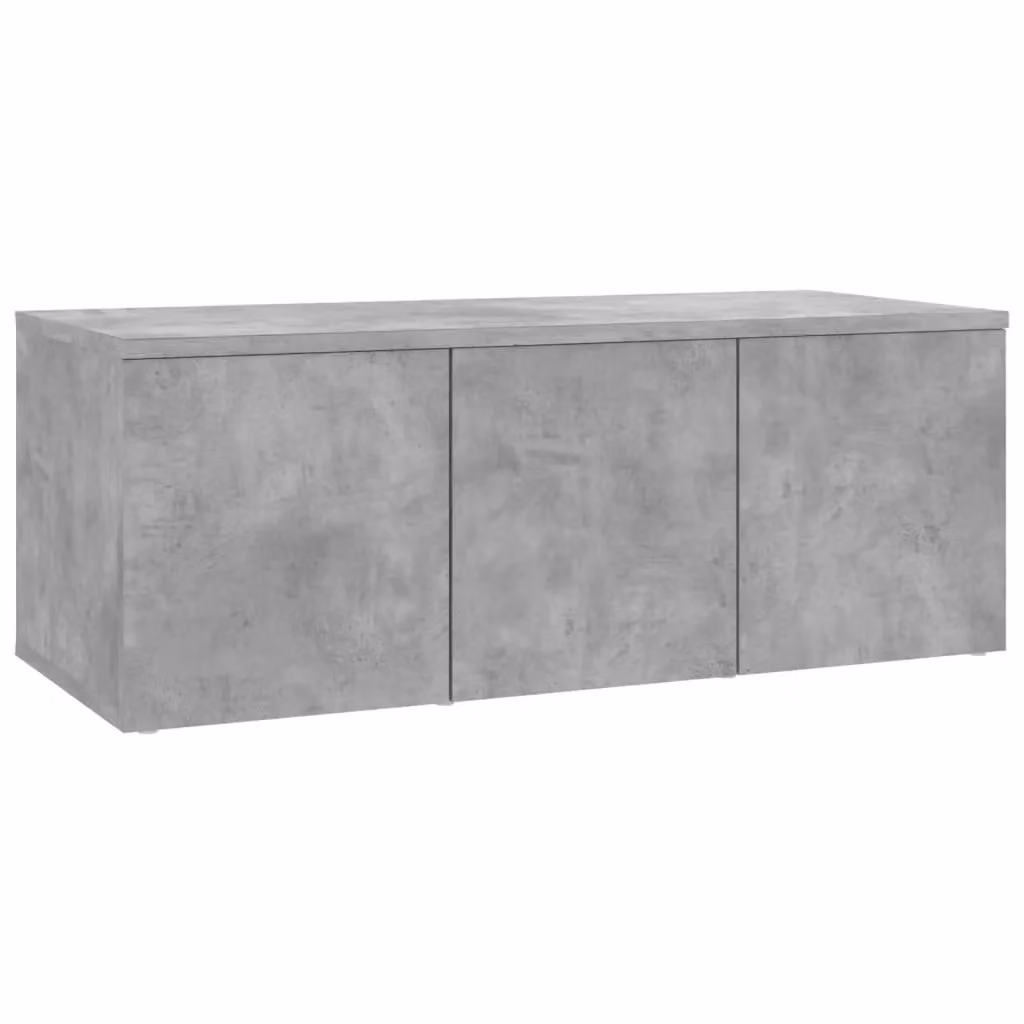 Berkfield Home Classic TV Cabinet in Concrete Grey, W/D/H: 80 x 34 x 30 cm – 2