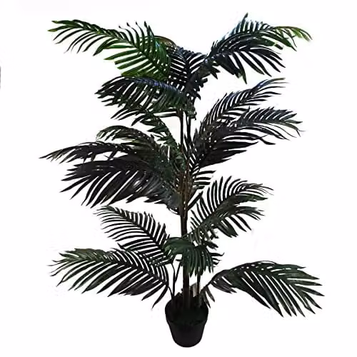 Leaf Extra Large Artificial Palm Tree in Green, Height: 140 cm – 1