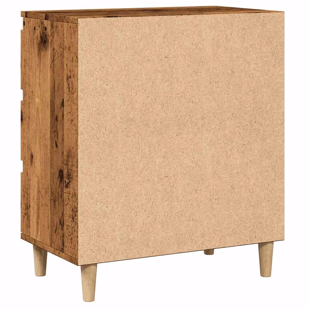 Berkfield Home Old Wood Sideboard in Brown, W/D/H: 60 x 35 x 70 cm – 5