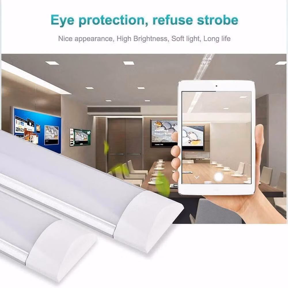 NESTLUNE 30W LED Batten Tube Light, White Linear Ceiling and Wall Bar – 3