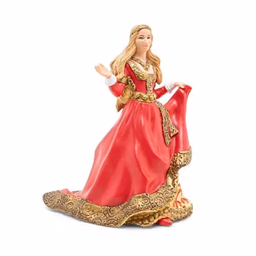 Papo Realistic Noble Lady Figure in Multicolour and Red from the Fantasy & Medieval Collection