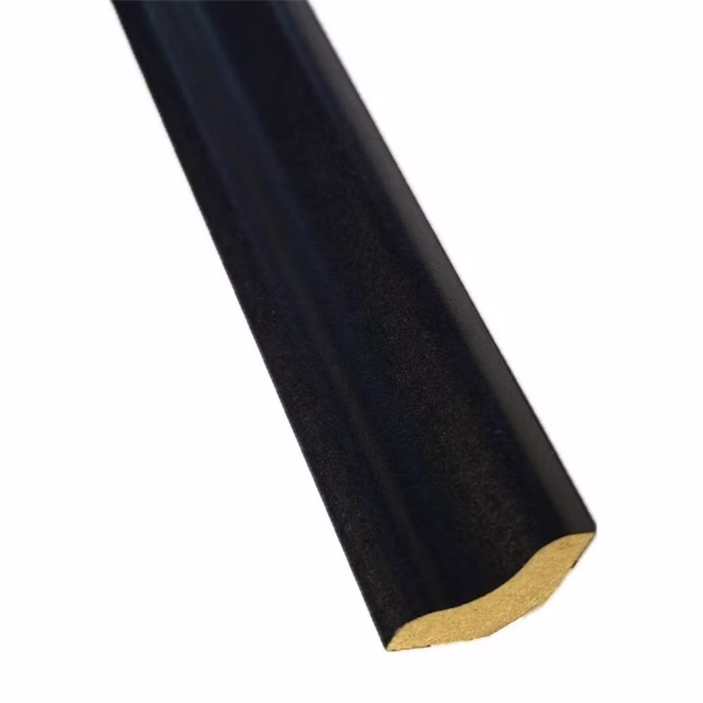 Vinyl Flooring UK Black Waterproof Scotia Beading Moulding, Pack of 5 (2.4m Length) – 2