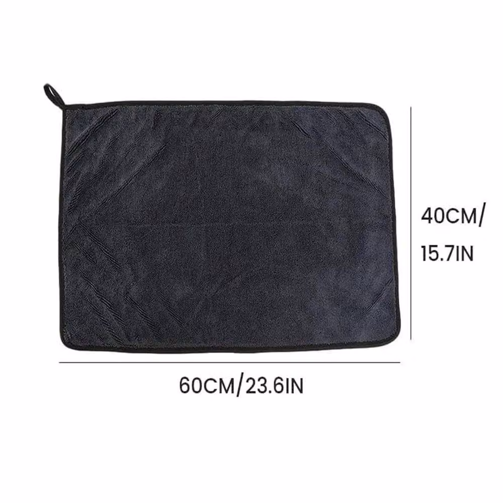 SPETLEK 2 Pack Reusable Dual-Sided Microfibre Cleaning Cloths in Grey – 2