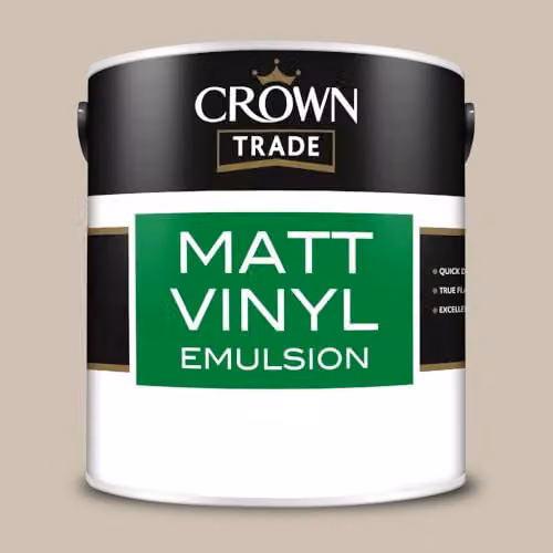 Crown Trade East Village Matt Vinyl Dispersion Paint, Multicolour, 2.5 l – 2