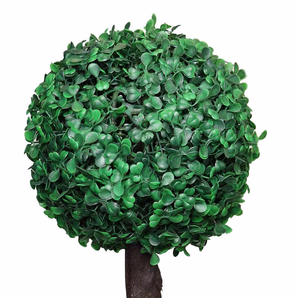 Voltico Artificial Green Boxwood Topiary Tree in a Round Pot, Height: 66 cm – 2