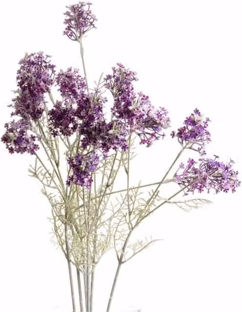 Lemon Pavilion Furniture and Decor Meadow Flower Artificial Flower, Purple, W: 13 cm, D: 13 cm, H: 84 cm