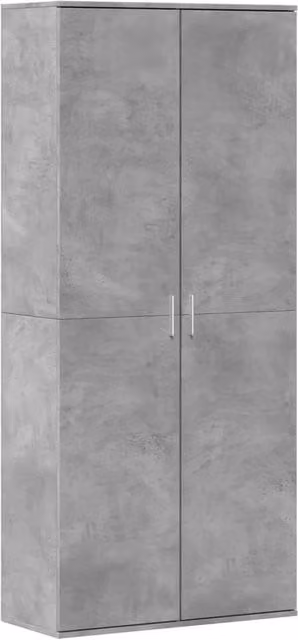 Berkfield Home Modern Highboard in Concrete Grey, W/D/H: 80 x 35 x 180 cm – 1