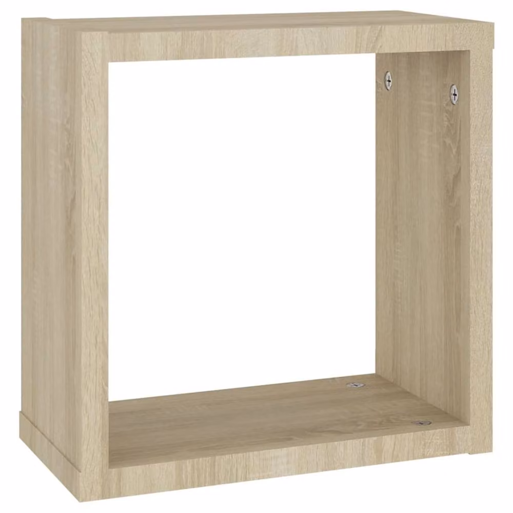 Berkfield Home Wall Cube Shelves, 6 Piece Set in Sonoma Oak Brown, W/D/H: 30 x 15 x 30 cm – 2