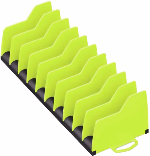 Ernst Manufacturing Plier Pro Premium No-Slip 10 Tool Organiser in Hi-Viz Yellow and Black