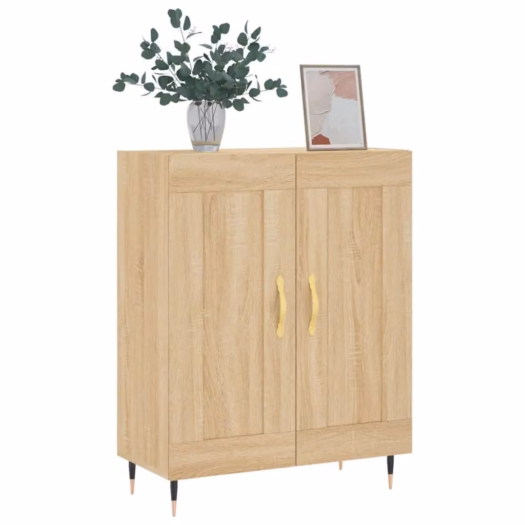 Berkfield Home Sonoma Oak Sideboard in Brown, W/D/H: 69.5 x 34 x 90 cm – 2